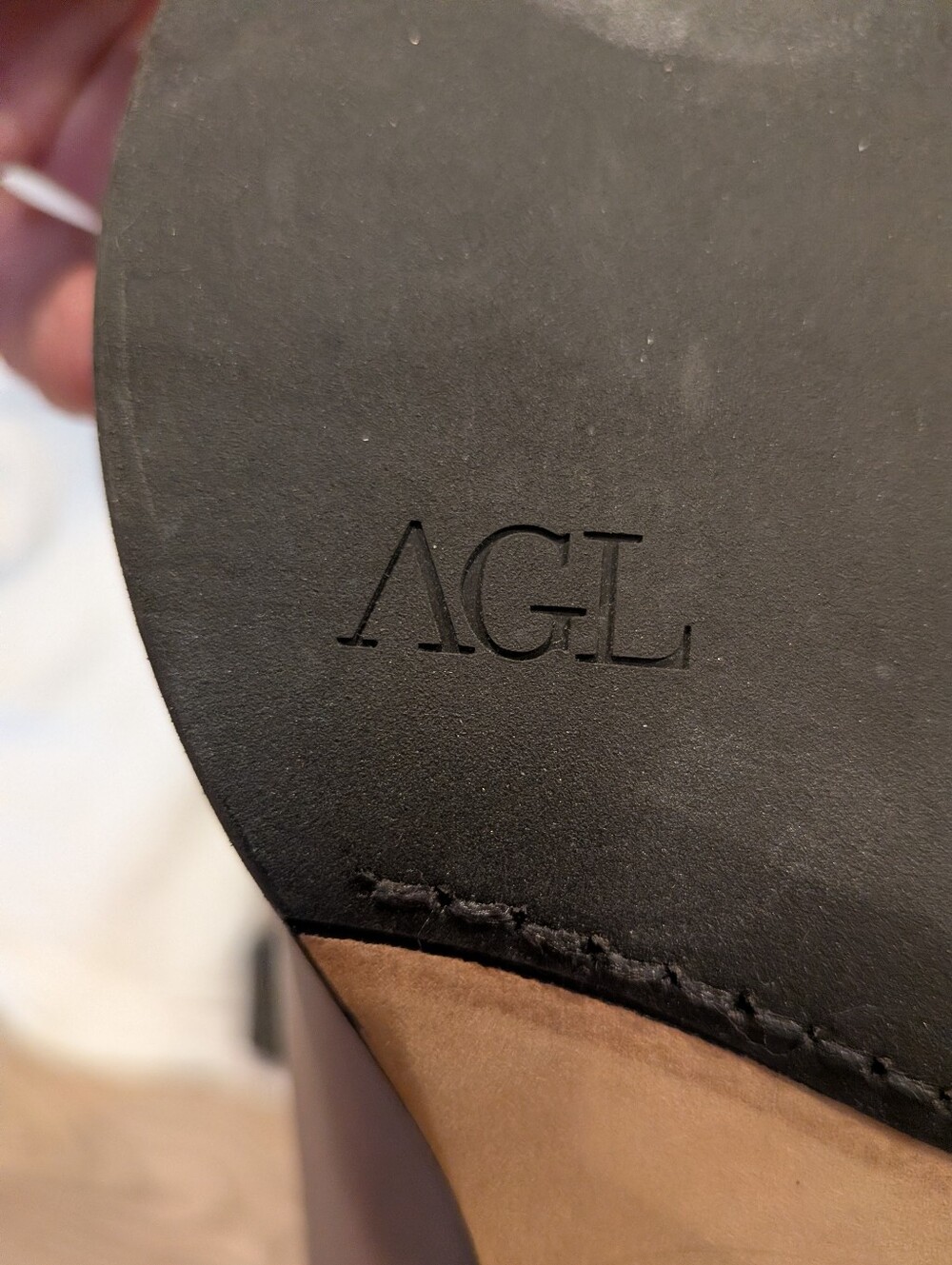 AGL Attilio Giusti Leombruni Leather Knee High Buckle Boots Italy size 38/US 7.5 - Picture 8 of 11